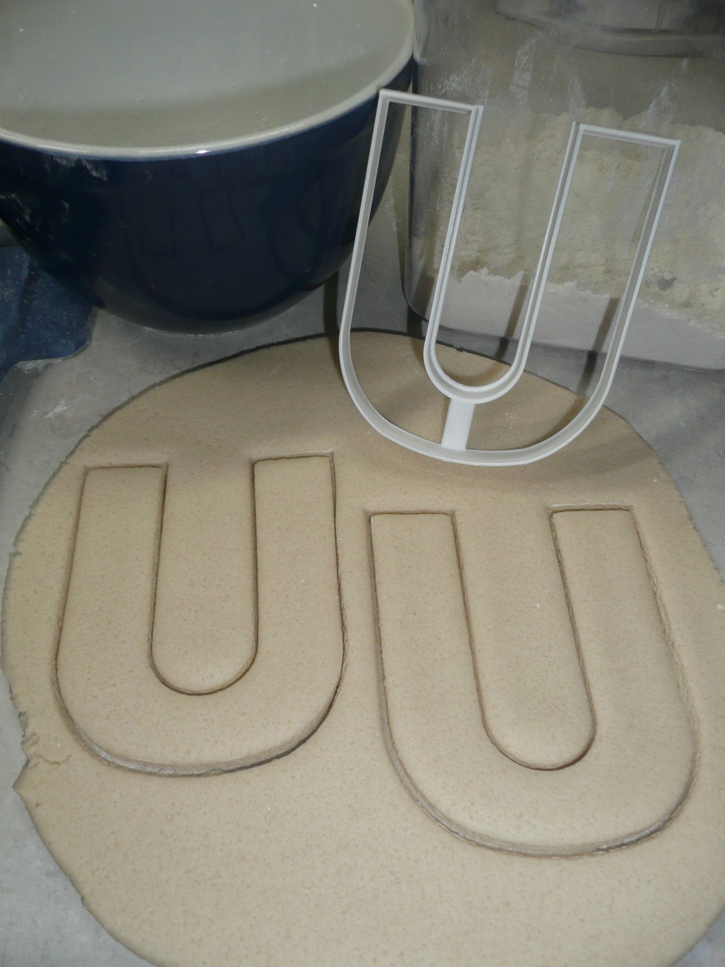 Letter U 4 Inch Uppercase Capital Block Font Cookie Cutter USA PR4234