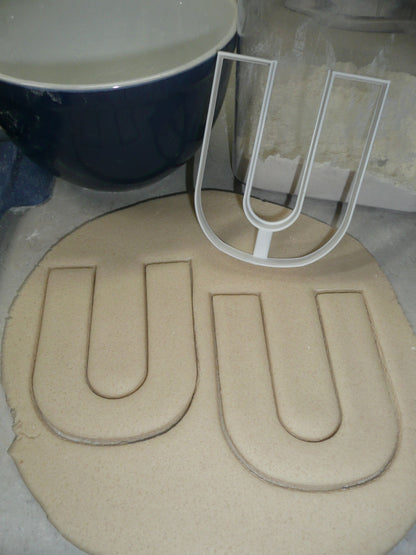 Letter U 4 Inch Uppercase Capital Block Font Cookie Cutter USA PR4234