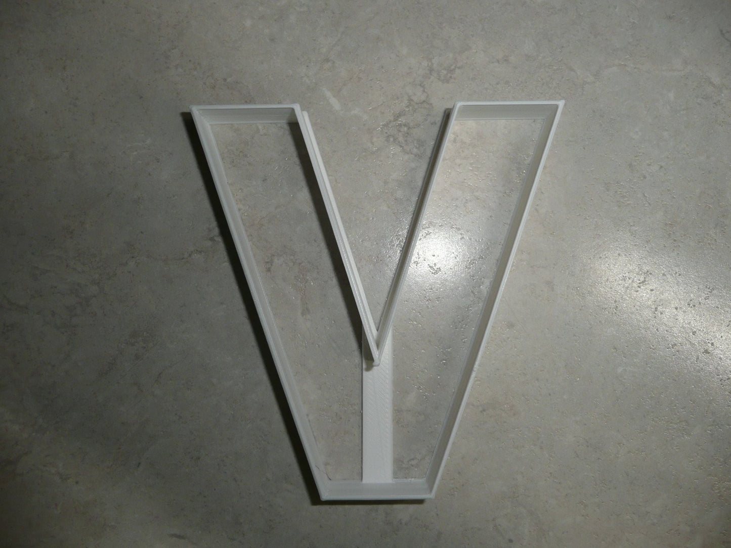 Letter V 4 Inch Uppercase Capital Block Font Cookie Cutter USA PR4235