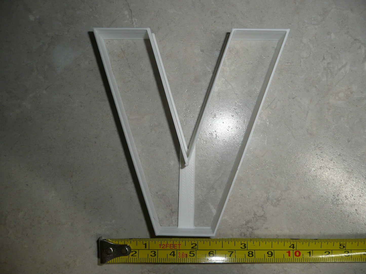 Letter V 4 Inch Uppercase Capital Block Font Cookie Cutter USA PR4235