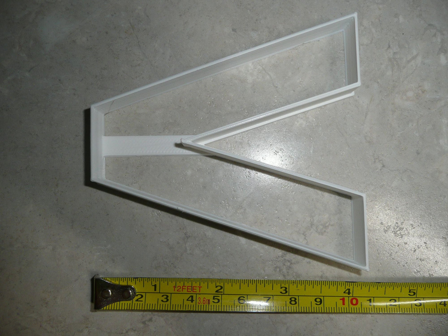 Letter V 4 Inch Uppercase Capital Block Font Cookie Cutter USA PR4235