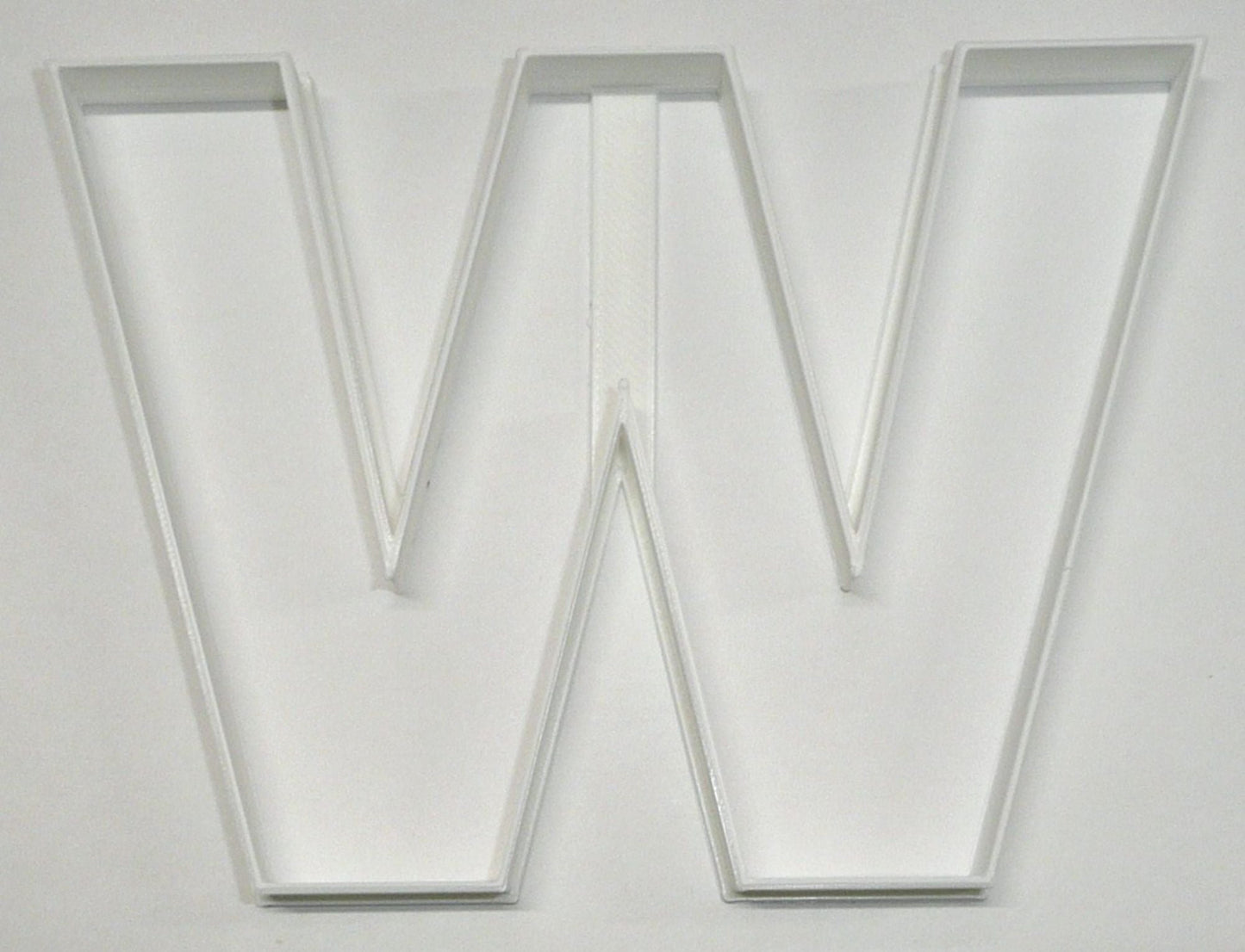 Letter W 4 Inch Uppercase Capital Block Font Cookie Cutter USA PR4236