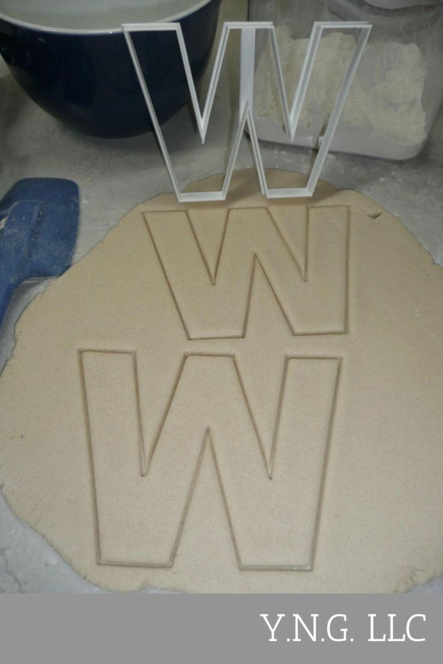 Letter W 4 Inch Uppercase Capital Block Font Cookie Cutter USA PR4236