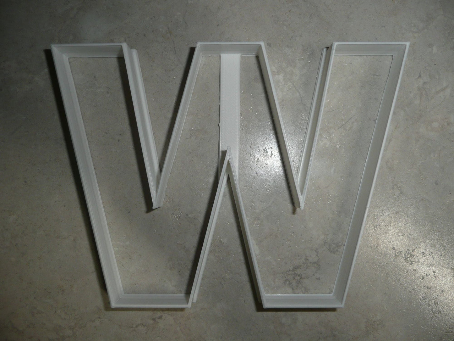 Letter W 4 Inch Uppercase Capital Block Font Cookie Cutter USA PR4236