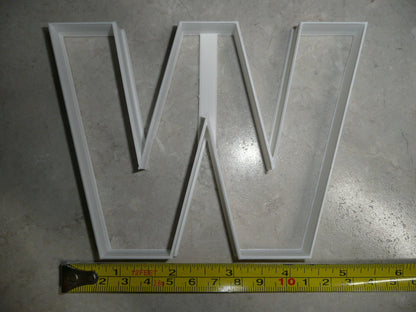 Letter W 4 Inch Uppercase Capital Block Font Cookie Cutter USA PR4236