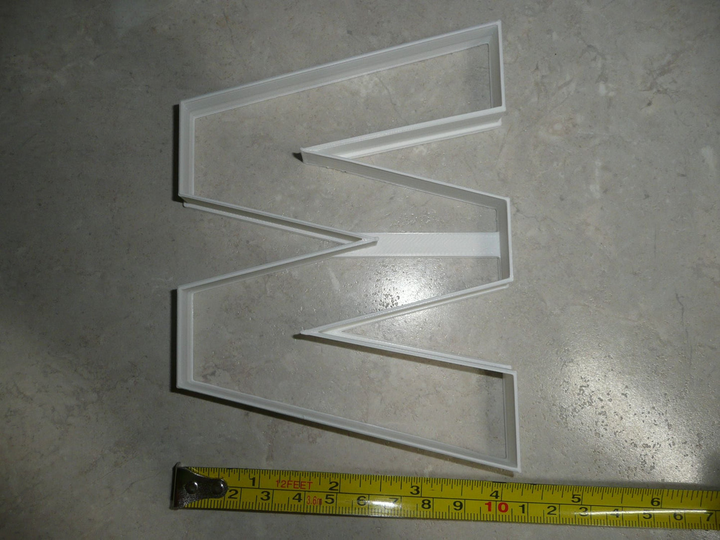 Letter W 4 Inch Uppercase Capital Block Font Cookie Cutter USA PR4236