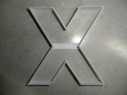 Letter X 4 Inch Uppercase Capital Block Font Cookie Cutter USA PR4237