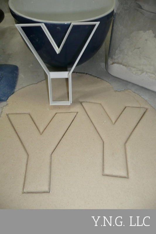 Letter Y 4 Inch Uppercase Capital Block Font Cookie Cutter USA PR4238