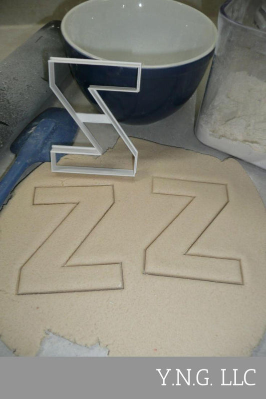 Letter Z 4 Inch Uppercase Capital Block Font Cookie Cutter USA PR4239