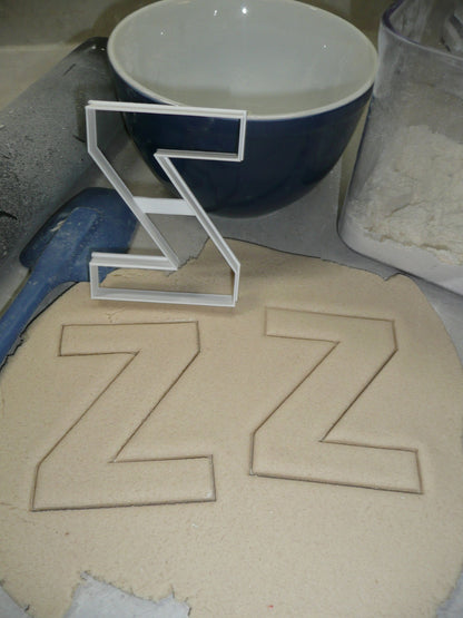 Letter Z 4 Inch Uppercase Capital Block Font Cookie Cutter USA PR4239