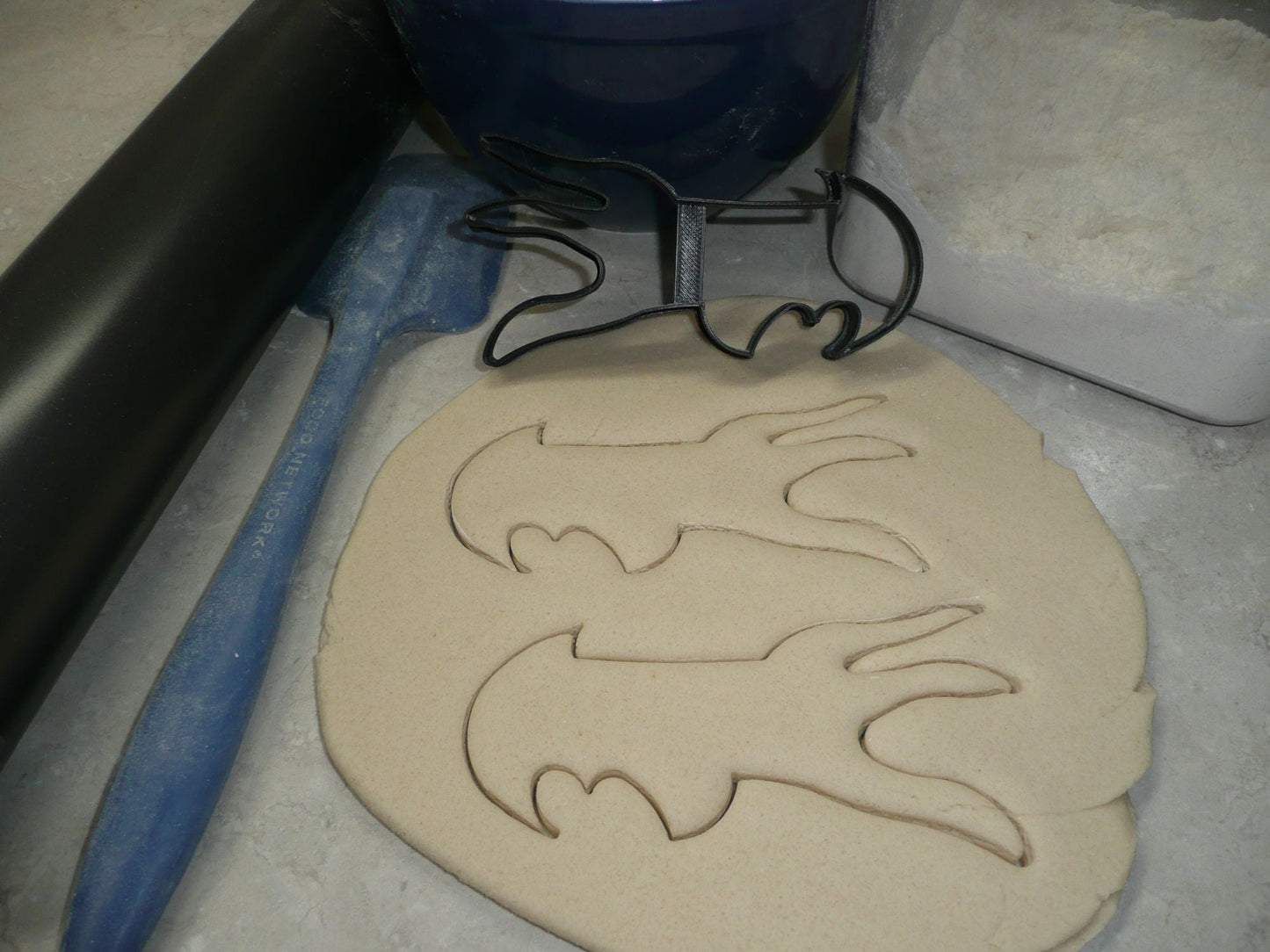 Batman Half Nightmare Before Christmas Bow Mashup Cookie Cutter USA PR4243