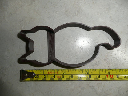 Cat Sitting Back View Outline Tail Hanging Down Kitty Cookie Cutter USA PR4271