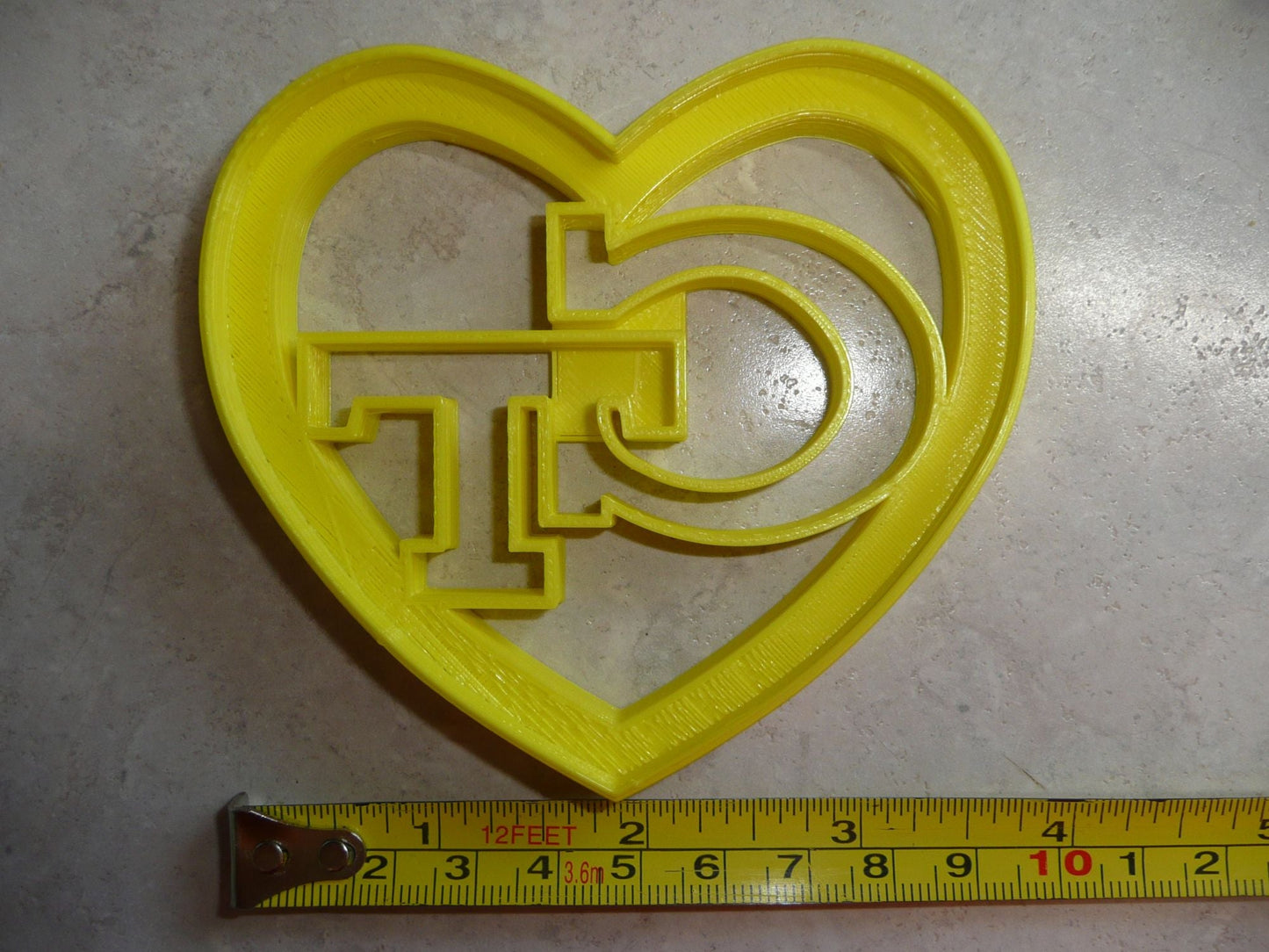 GT in Heart Georgia Tech College University Cookie Cutter USA PR4290