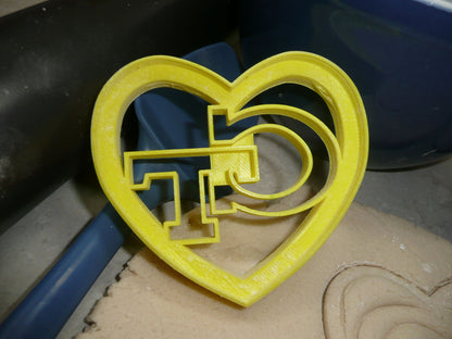 GT in Heart Georgia Tech College University Cookie Cutter USA PR4290