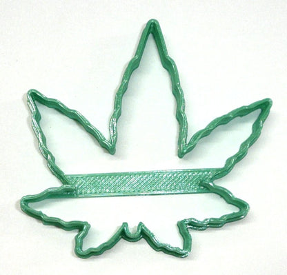 Cannabis Marijuana Hemp Fan Leaf 3 Inch Outline Cookie Cutter USA PR4294