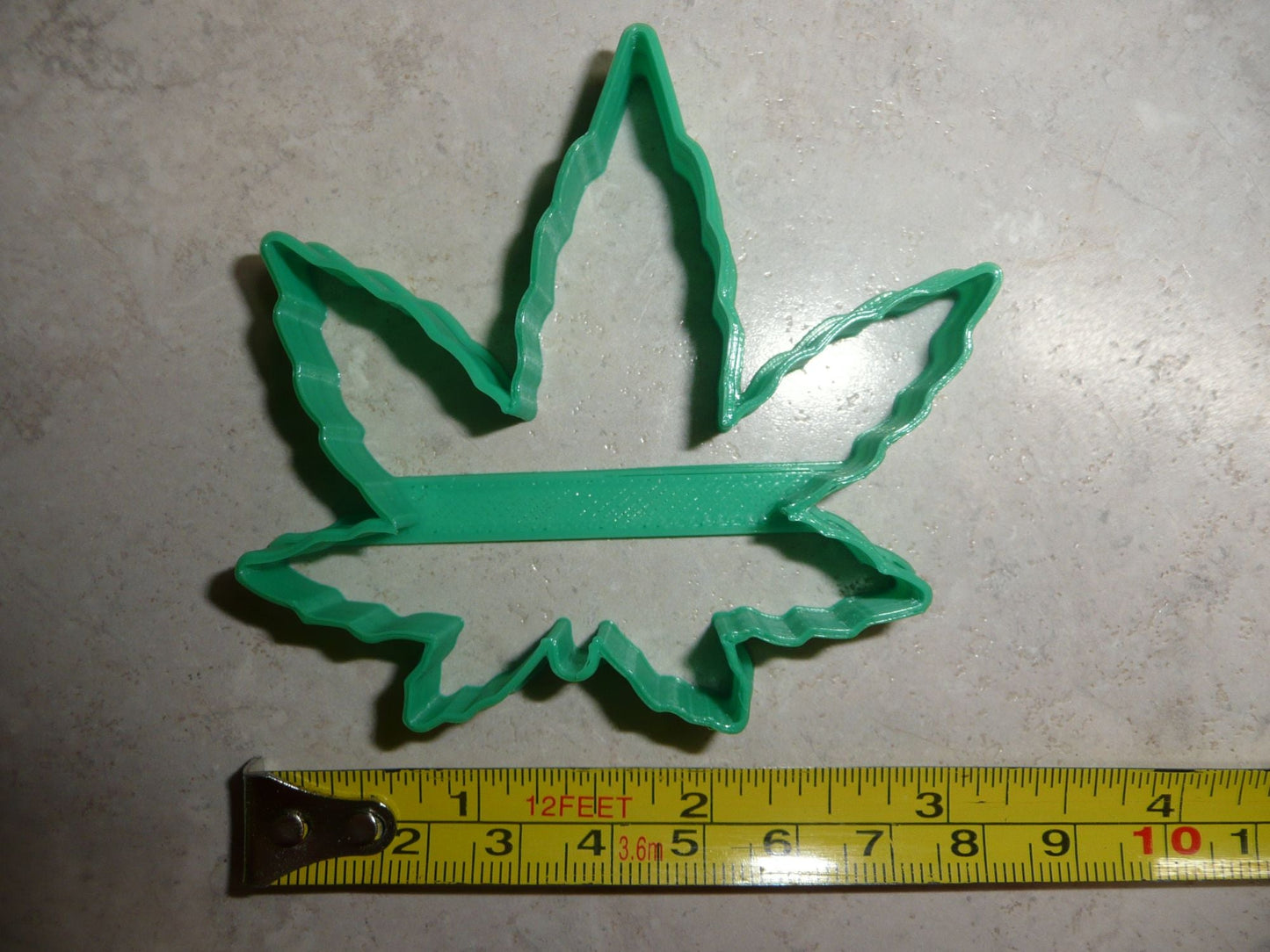 Cannabis Marijuana Hemp Fan Leaf 3 Inch Outline Cookie Cutter USA PR4294