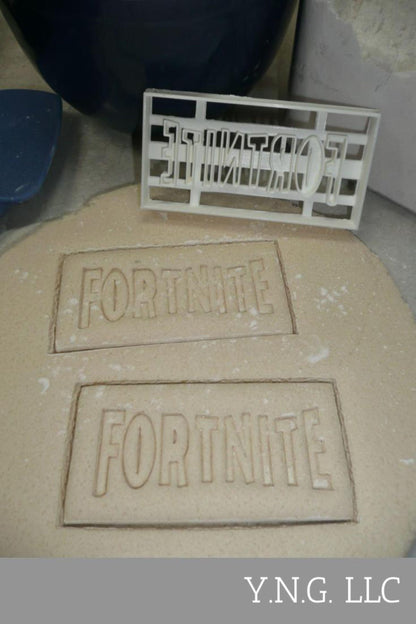 Fortnite Word Letters Imprint Video Computer Game Cookie Cutter USA PR4296