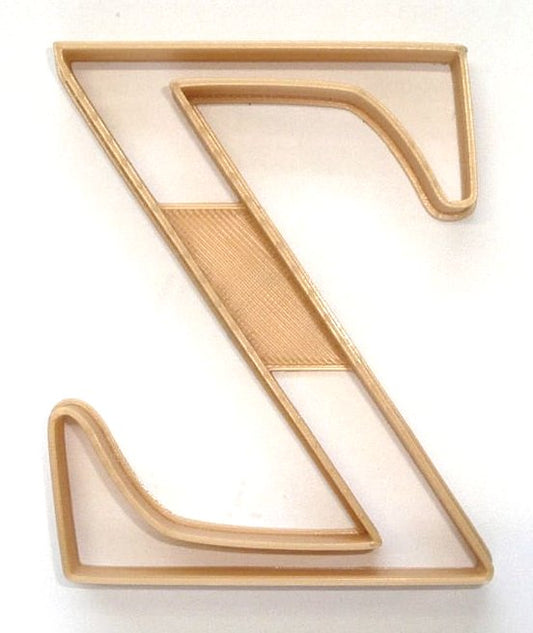 6x Zeta Greek Letter Fondant Cutter Cupcake Topper 1.75 IN USA FD4328