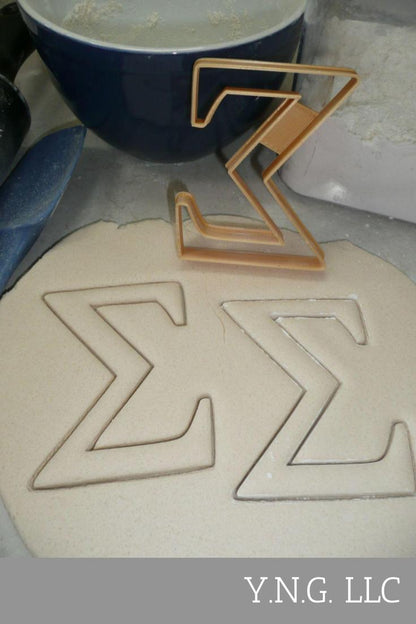 Sigma Greek Letter Fraternity Sorority Cookie Cutter USA PR4340