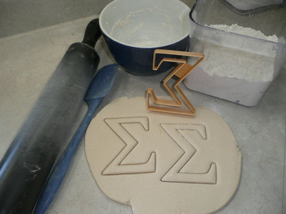 Sigma Greek Letter Fraternity Sorority Cookie Cutter USA PR4340