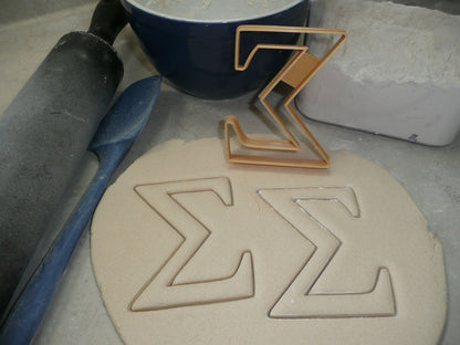 Sigma Greek Letter Fraternity Sorority Cookie Cutter USA PR4340