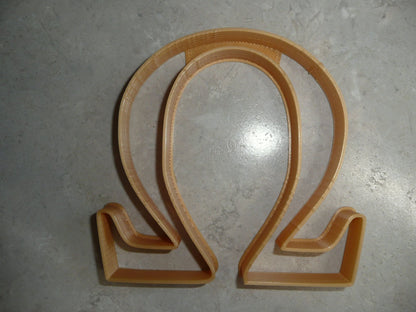 6x Omega Greek Letter Fondant Cutter Cupcake Topper 1.75 IN USA FD4346