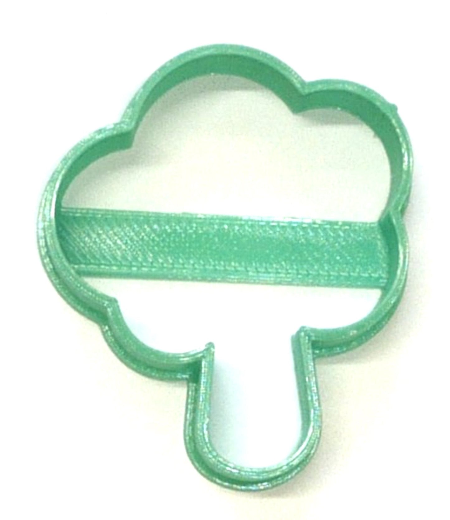 6x Broccoli Stalk Outline Fondant Cutter Cupcake Topper 1.75 IN USA FD4352