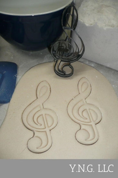 Treble Clef Note Music Musical Notation Cookie Cutter Made in USA PR4369