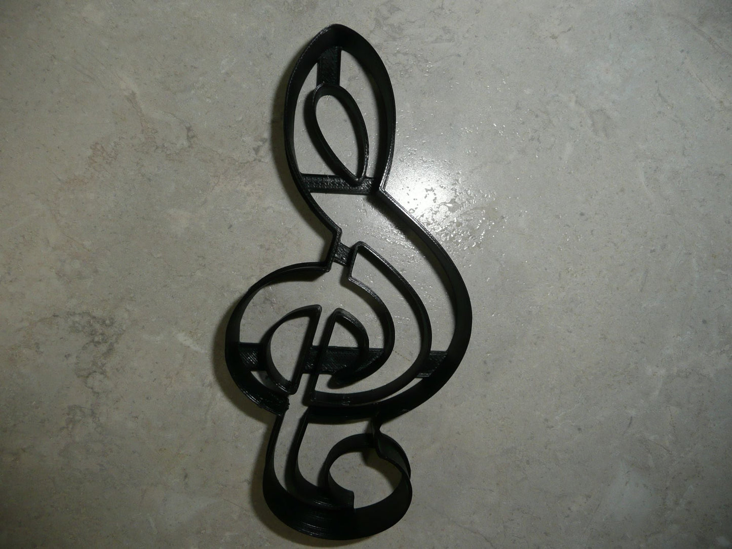 6x Treble Clef Note Music Fondant Cutter Cupcake Topper 1.75 IN USA FD4369