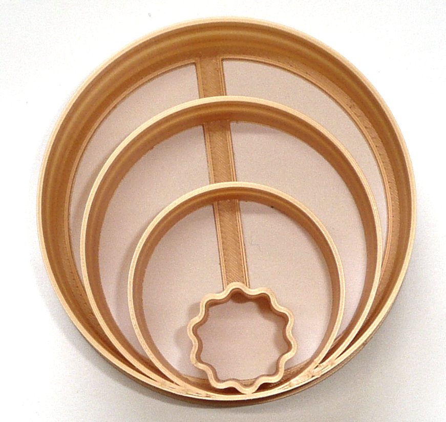 Circle Design Pattern Concha Cutter Mexican Sweet Bread Stamp Made in USA PR4395