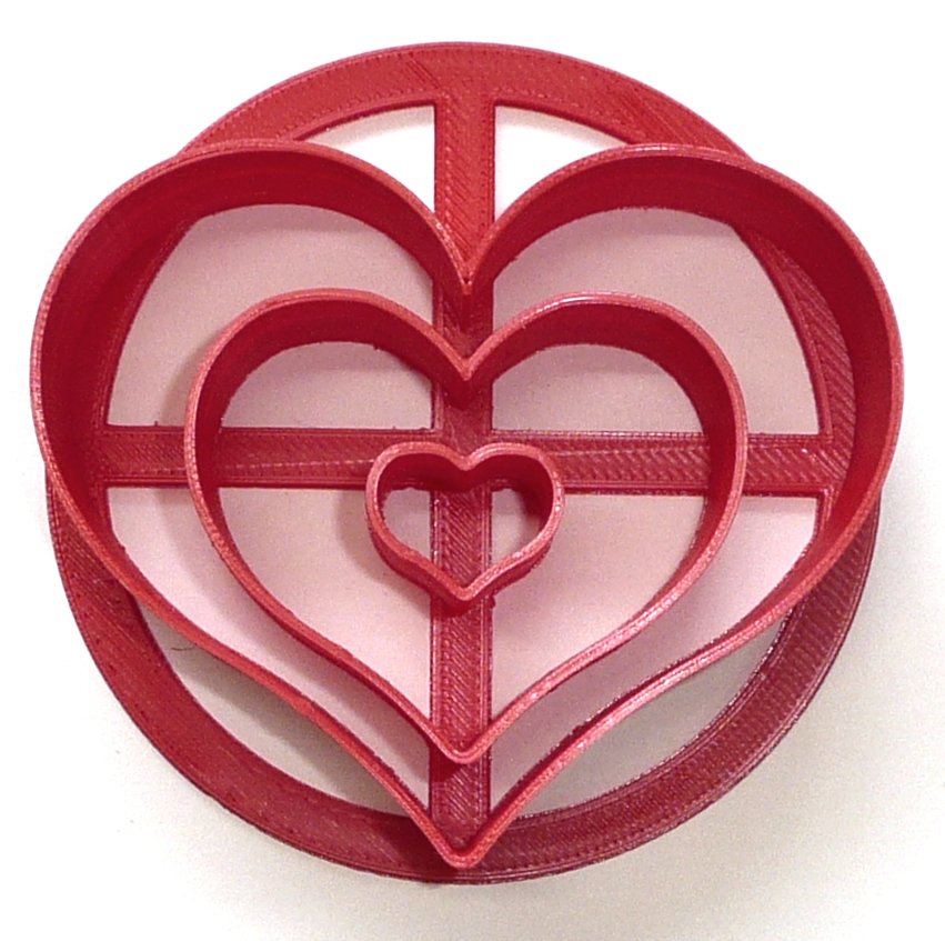 Heart Design Pattern Concha Cutter Mexican Sweet Bread Stamp Made in USA PR4397