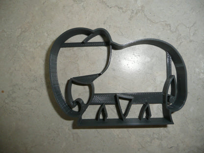 Elephant Large Mammal Side View Cookie Cutter USA PR4398