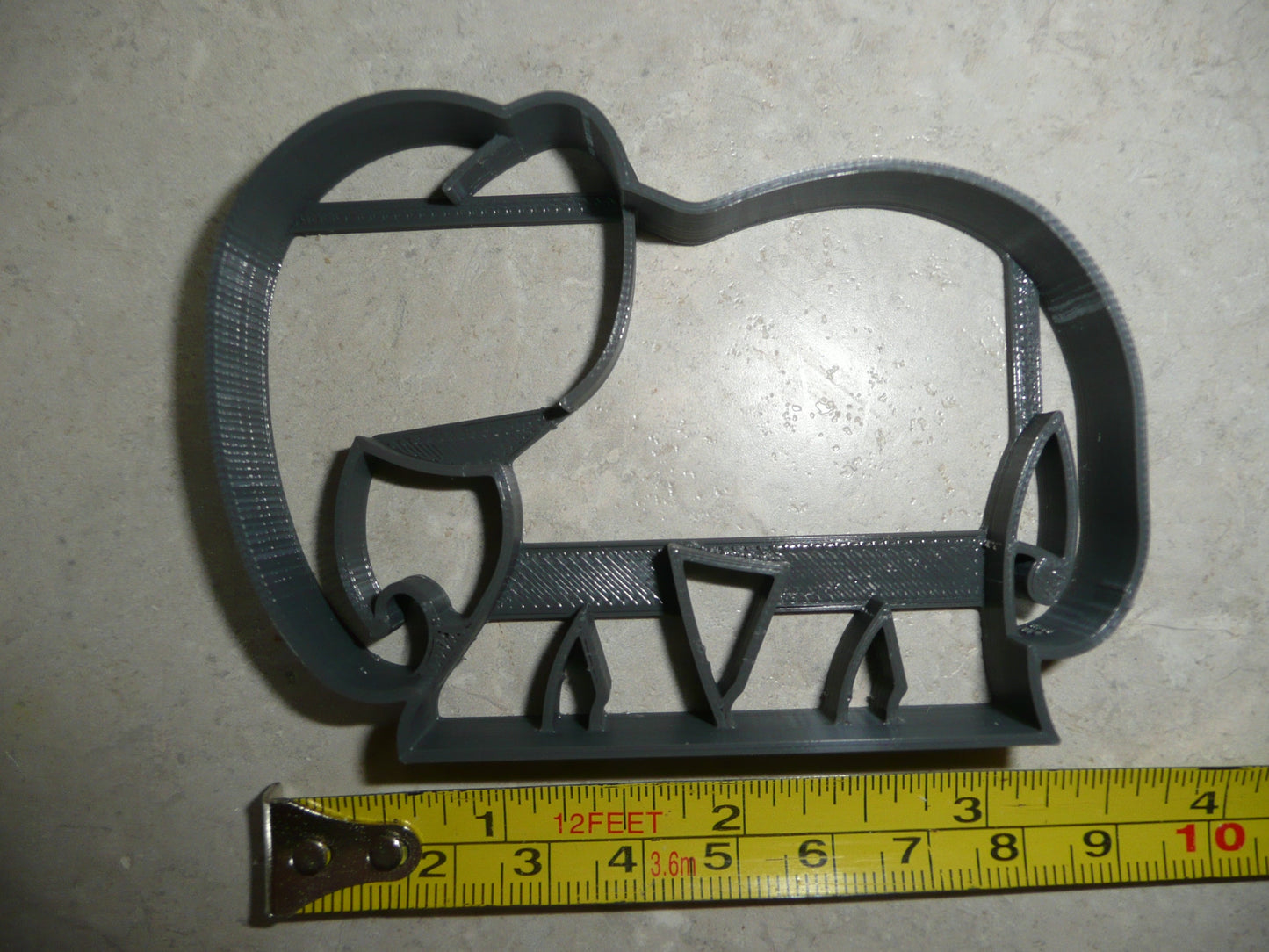 Elephant Large Mammal Side View Cookie Cutter USA PR4398