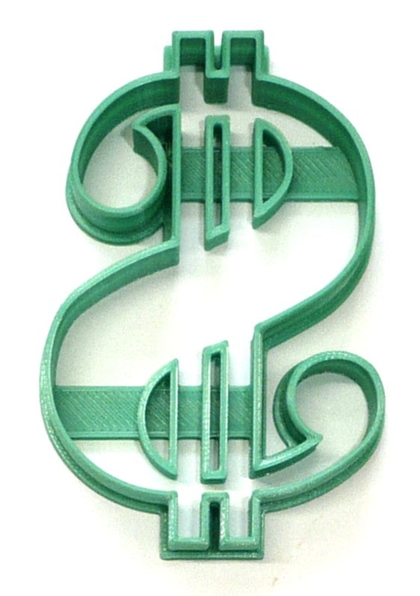 6x Dollar Sign Symbol Fondant Cutter Cupcake Topper 1.75 IN USA FD4405