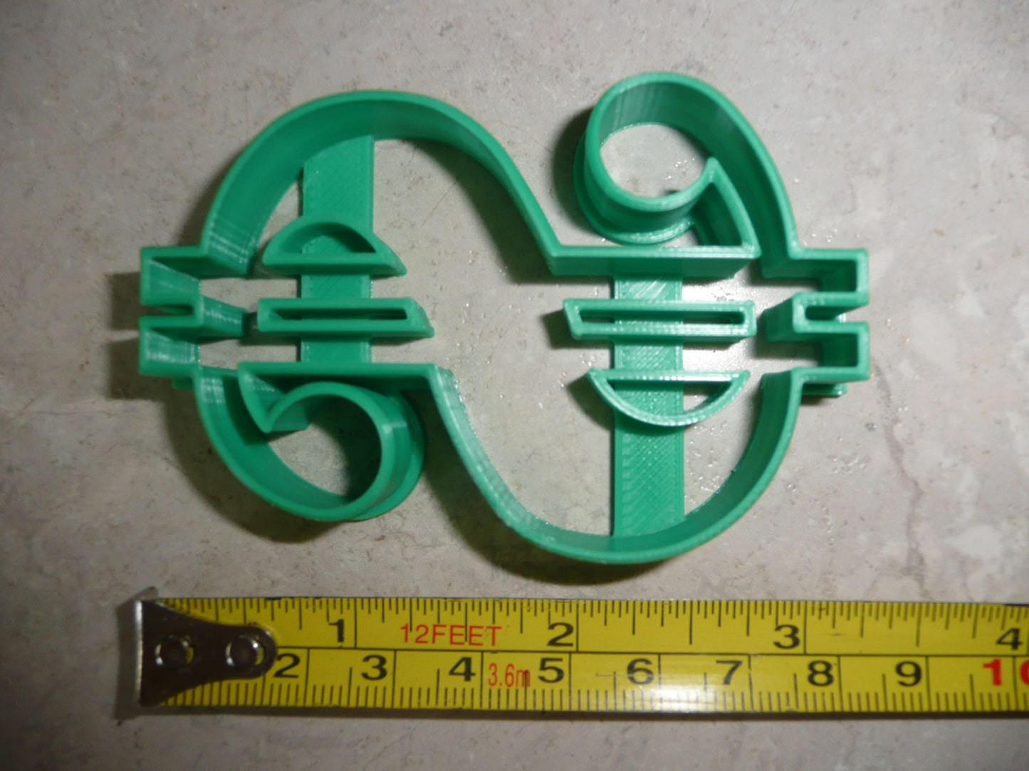 Dollar Sign Money Symbol Detailed Cookie Cutter Made in USA PR4405