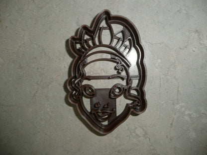 Princess Tiana Face Cartoon Movie Character Cookie Cutter Made in USA PR4415