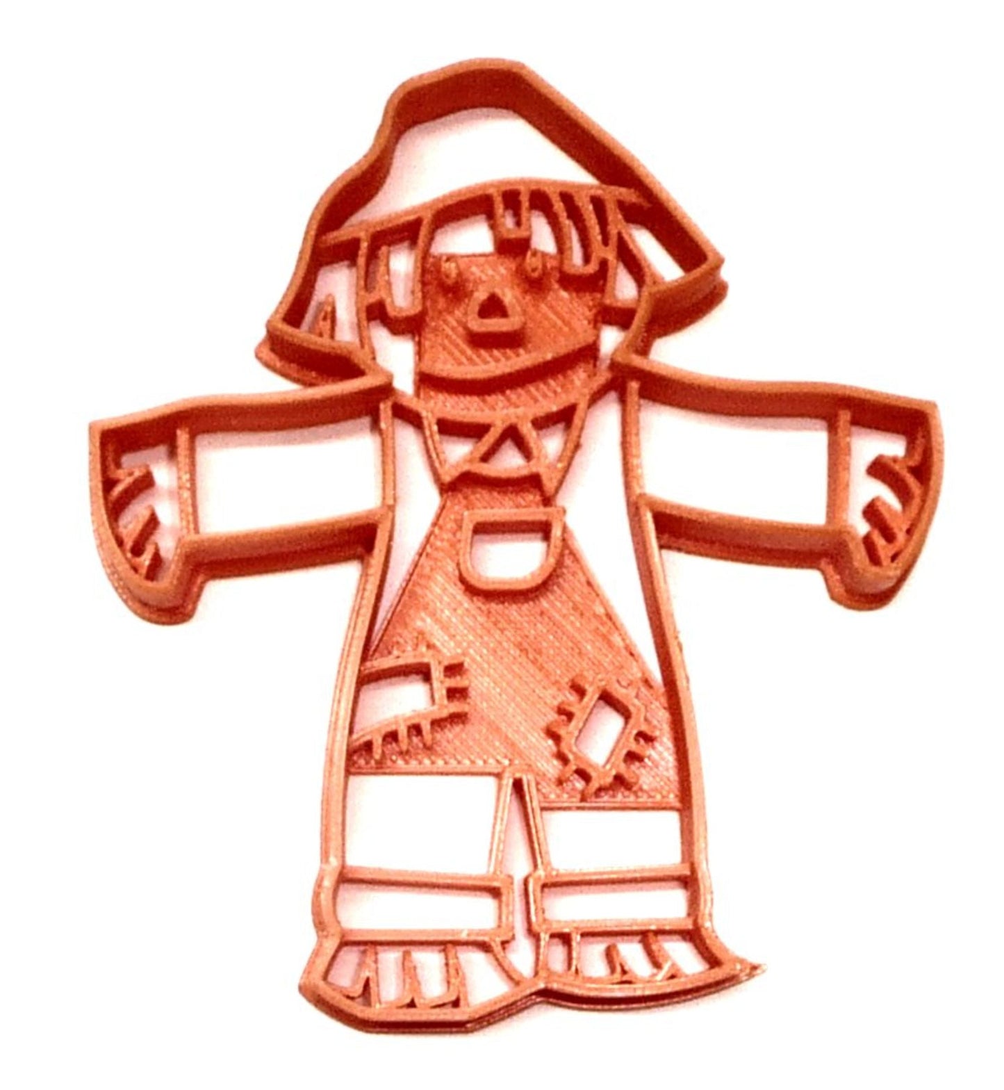 6x Scarecrow Full Body Fondant Cutter Cupcake Topper 1.75 IN USA FD4416