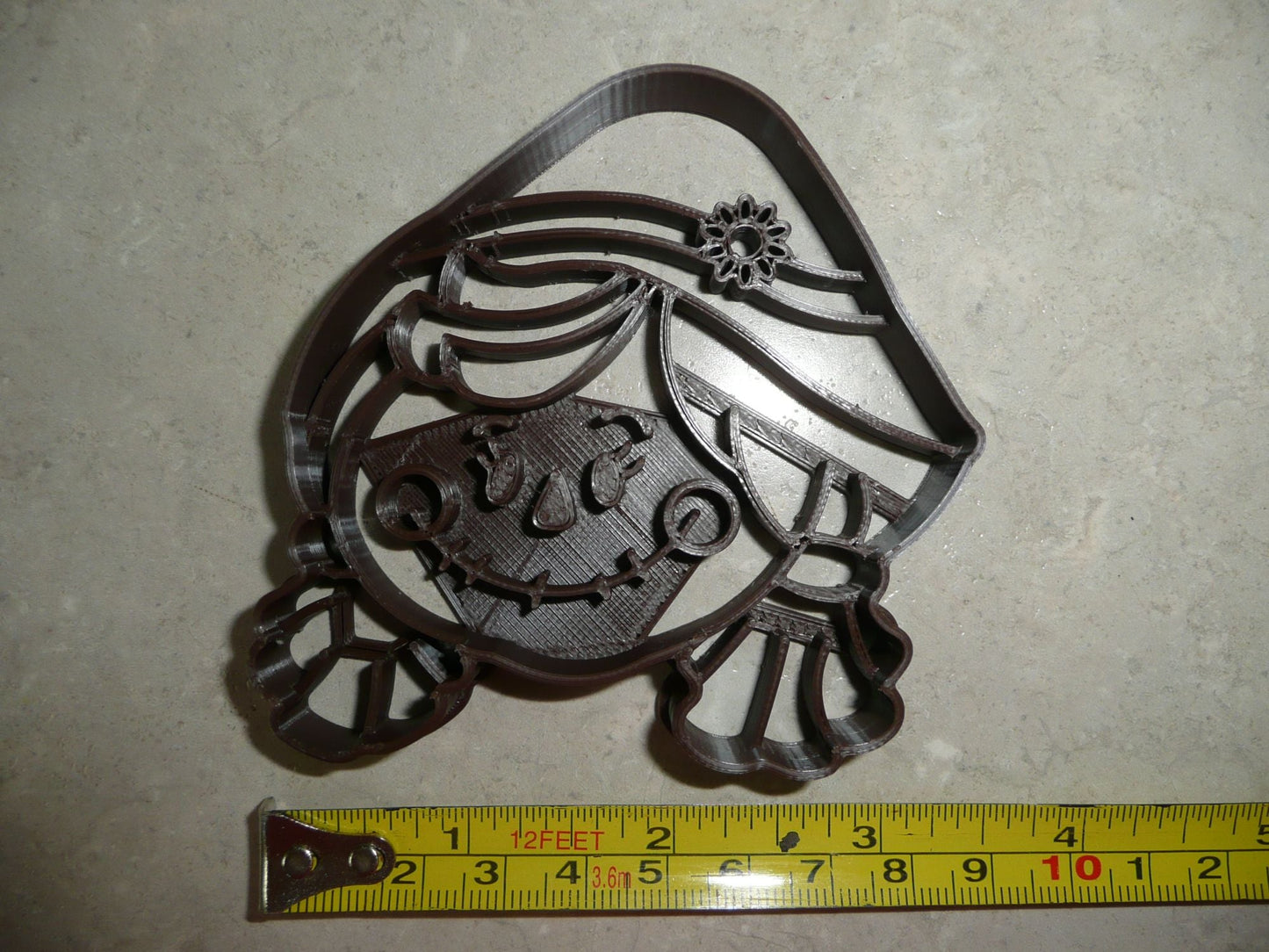 Scarecrow Girl Face Halloween Fall Season Cookie Cutter USA PR4417