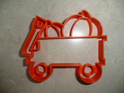 Pumpkin Wagon Halloween Fall Season Cookie Cutter USA PR4421