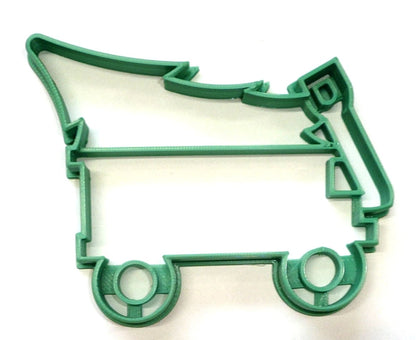 Christmas Tree Wagon Holiday Season Cookie Cutter USA PR4422