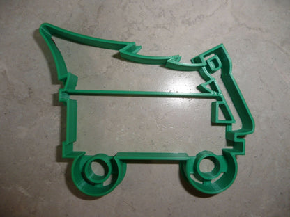 Christmas Tree Wagon Holiday Season Cookie Cutter USA PR4422