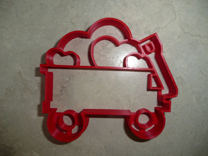 Valentine Hearts Wagon Love Holiday Season Cookie Cutter USA PR4424