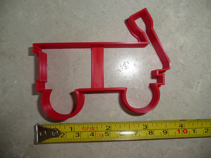 Wagon Pull Transport Four Wheel Cart Cookie Cutter Made in USA PR4426