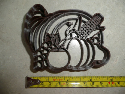 Cornucopia Horn Thanksgiving Fall Season Cookie Cutter USA PR4431