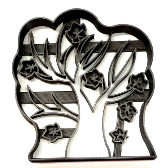 6x Falling Leaves Tree Fondant Cutter Cupcake Topper 1.75 IN USA FD4438