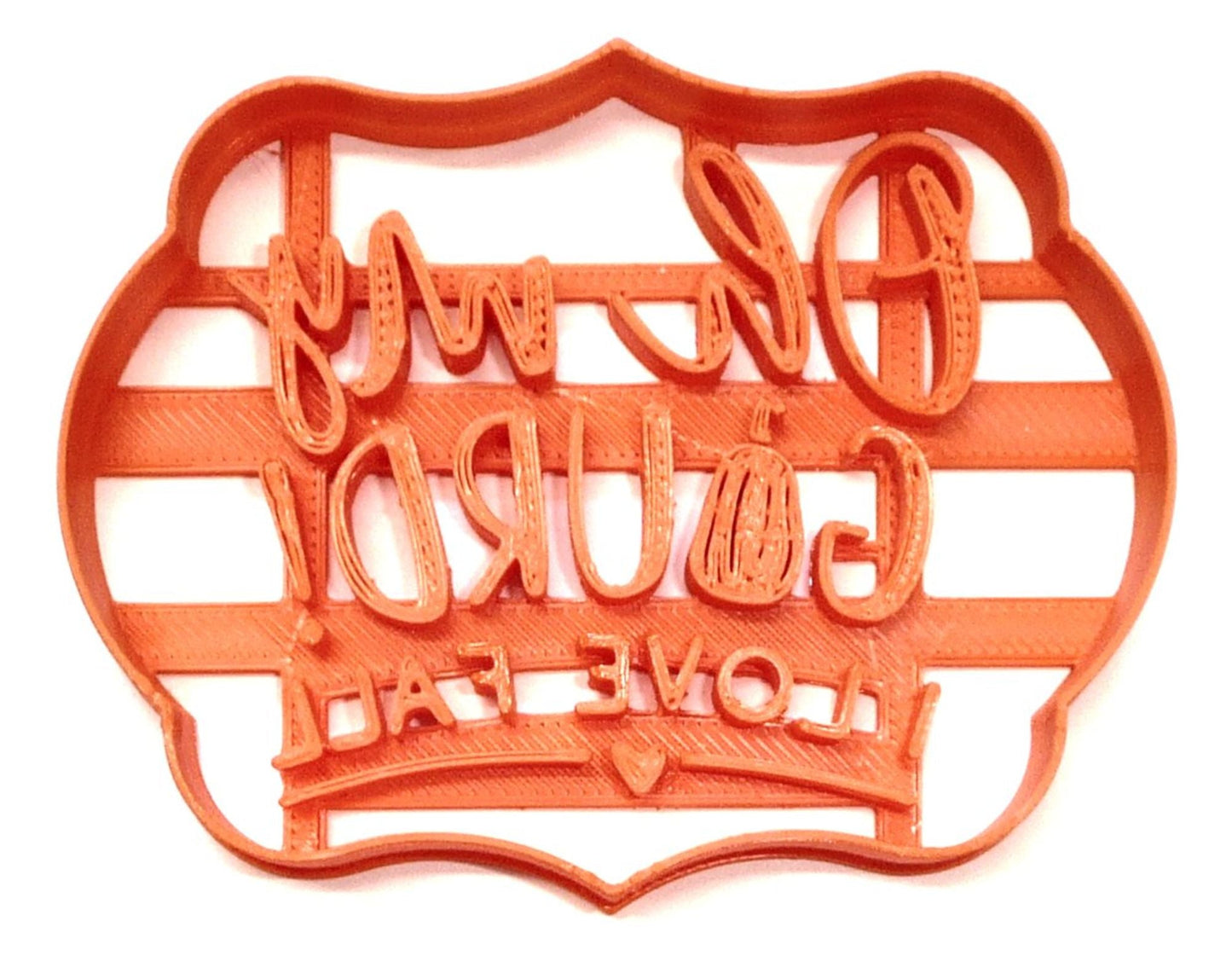 Oh My Gourd Quote Words I Love Fall Season Cookie Cutter USA PR4440