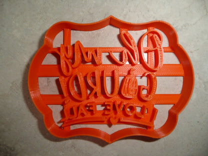 Oh My Gourd Quote Words I Love Fall Season Cookie Cutter USA PR4440