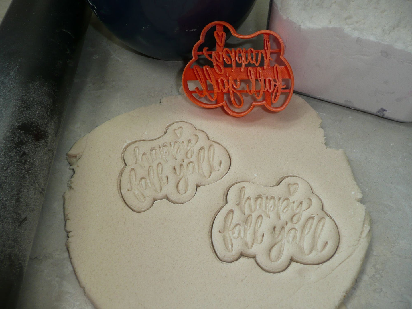 Happy Fall Yall Y All Quote Words Season Cookie Cutter USA PR4441