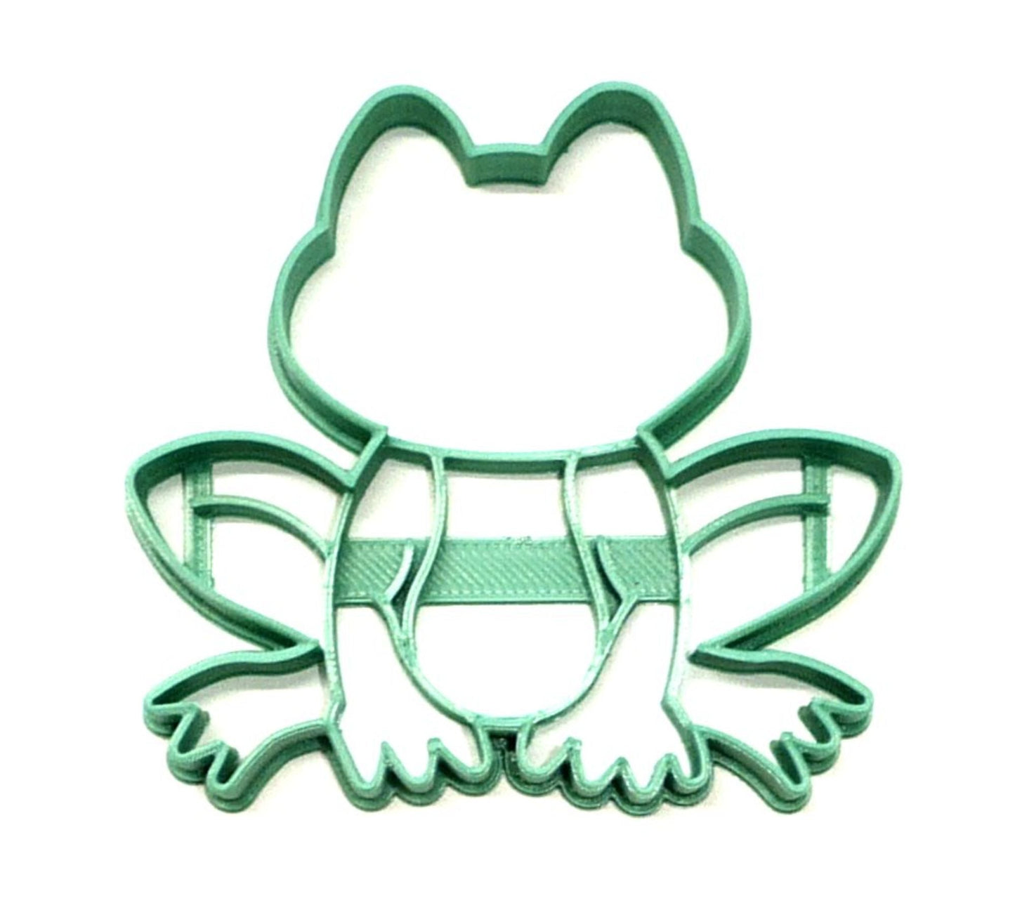 6x Frog Detail Amphibian Fondant Cutter Cupcake Topper 1.75 IN USA FD4460