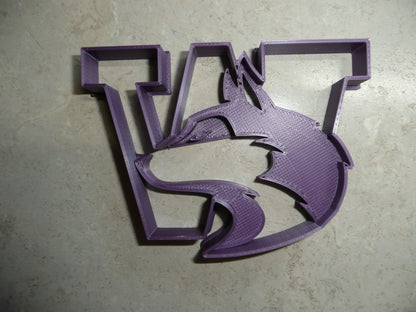 6x University of Washington Fondant Cutter Cupcake Topper 1.75 IN USA FD4464